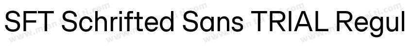 SFT Schrifted Sans TRIAL Regular Co字体转换